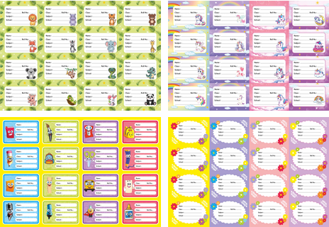 Book name sticker premium series