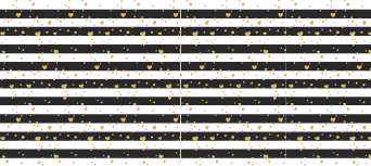 Black and Gold Heart wrapping