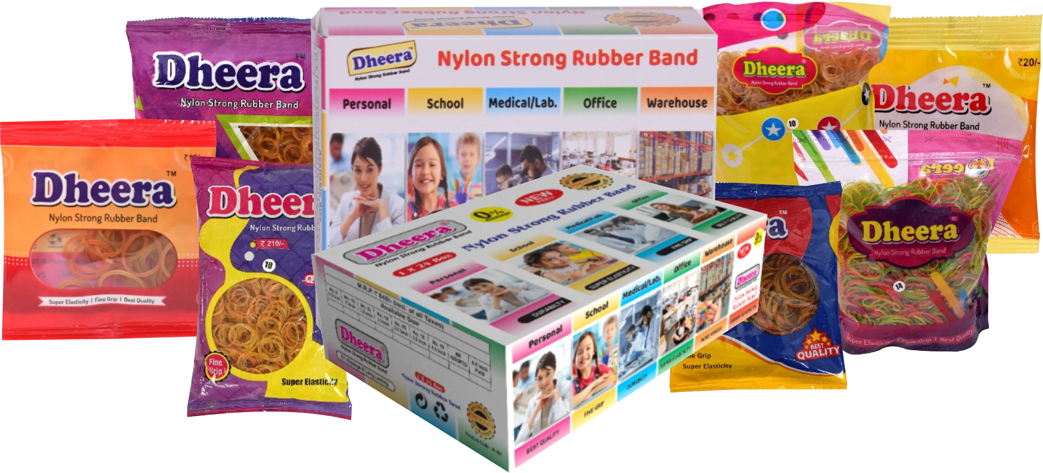 Dheera rubber bands